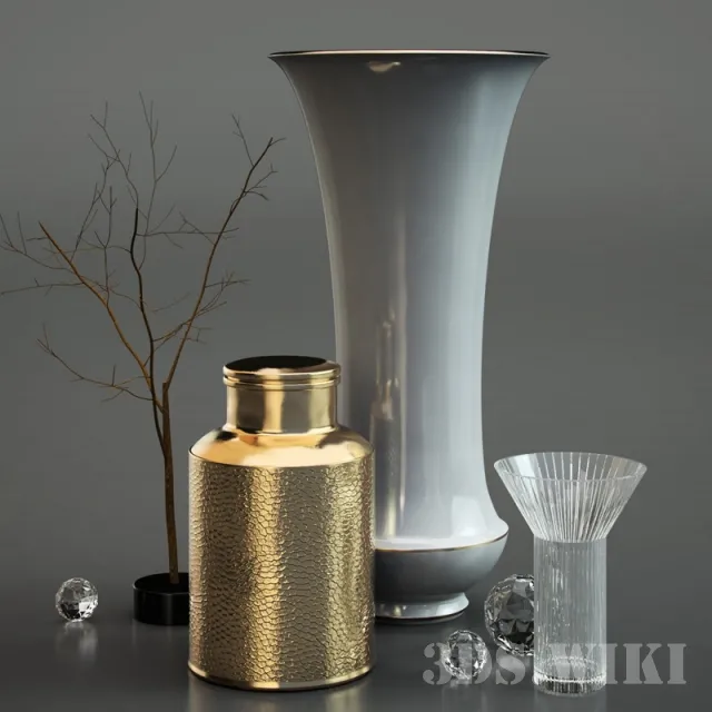 decoration – Luxury decorative vases 3ds Max