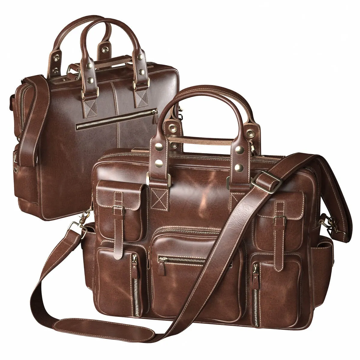 decoration – Men’s Leather Bag Silo 3ds Max
