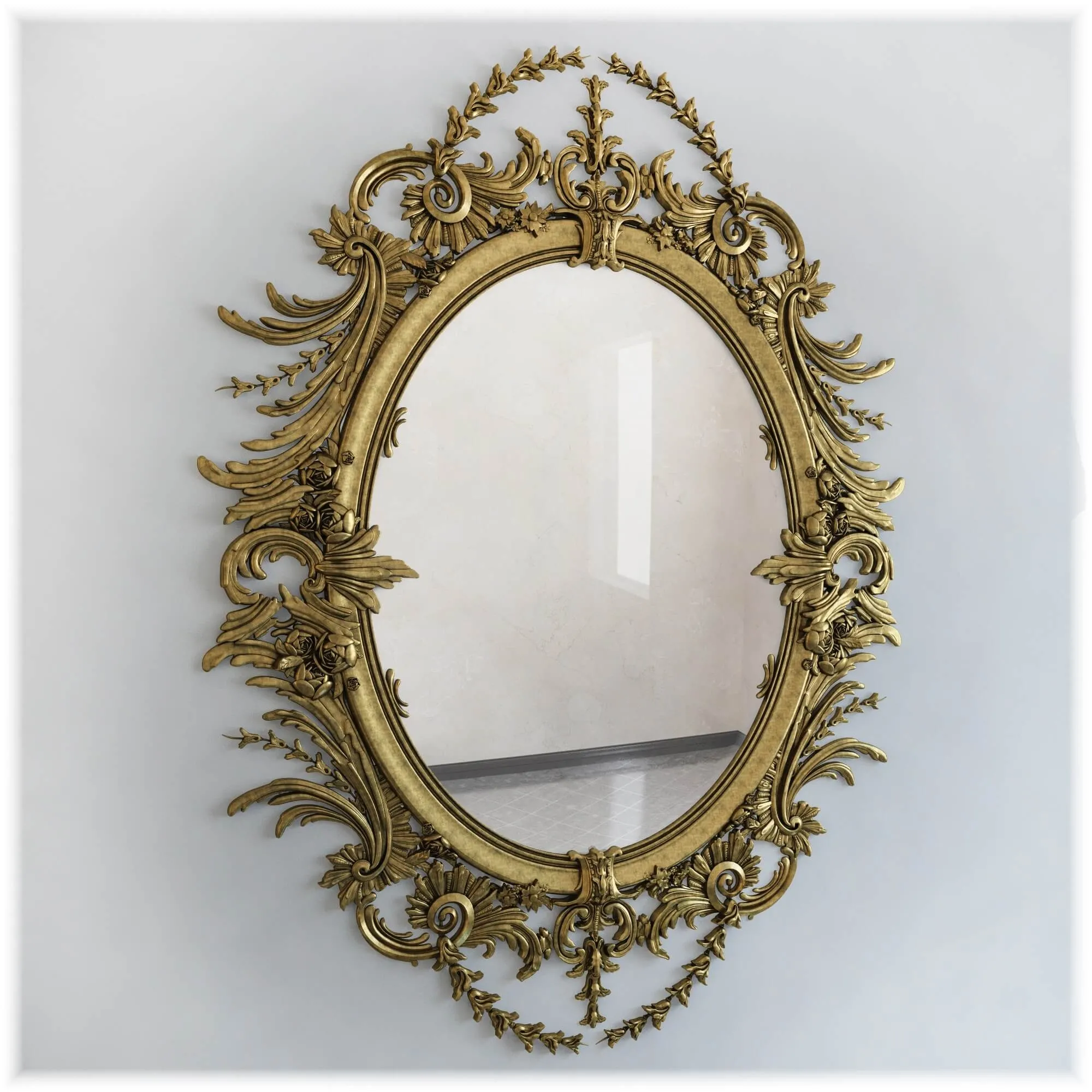 decoration – Mirror classic 22 3ds Max