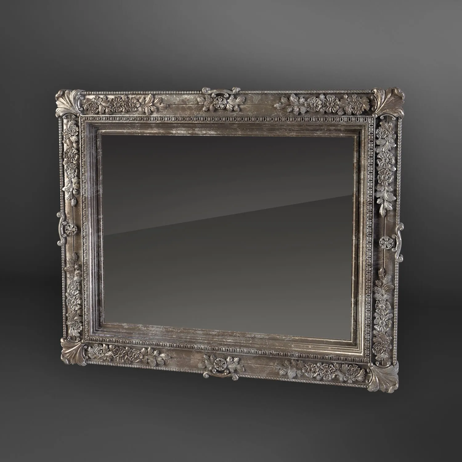 decoration – Mirror Classic flower 3ds Max