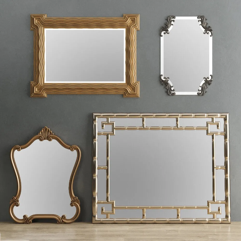decoration – Mirror Collection Set 04 3ds Max