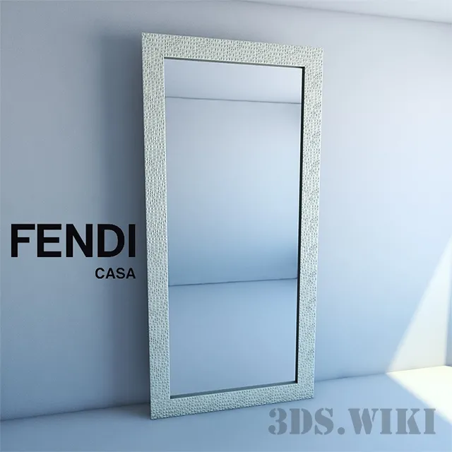 decoration – Mirror Fendi Casa 3ds Max