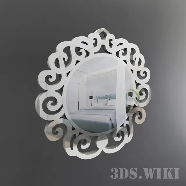 decoration – Mirror Novecento 3ds Max