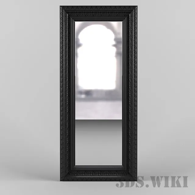 decoration – Mirror “Tendence Opulence” Black 3ds Max