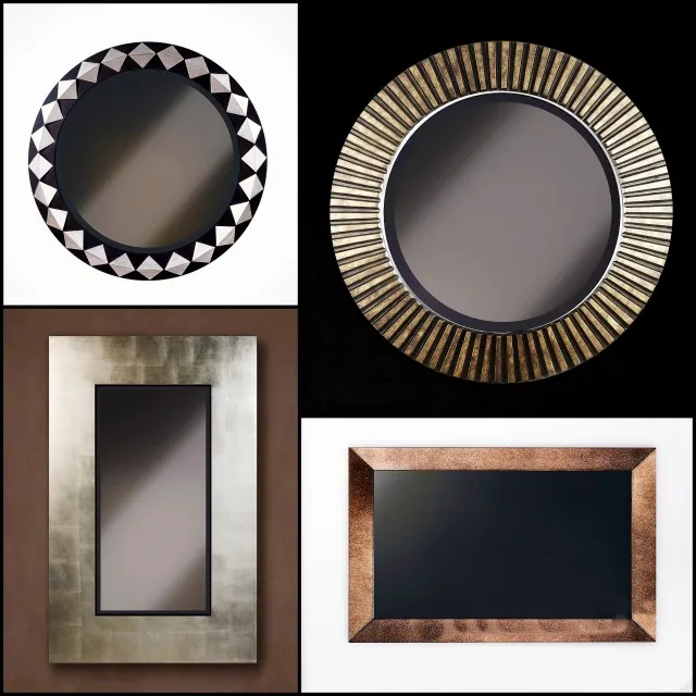 decoration – Mirror wall 15 3ds Max