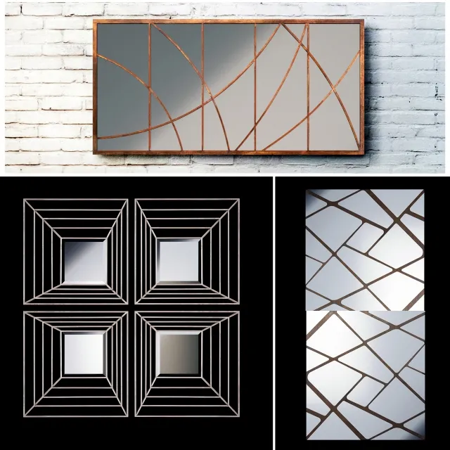 decoration – Mirror wall 31 3ds Max