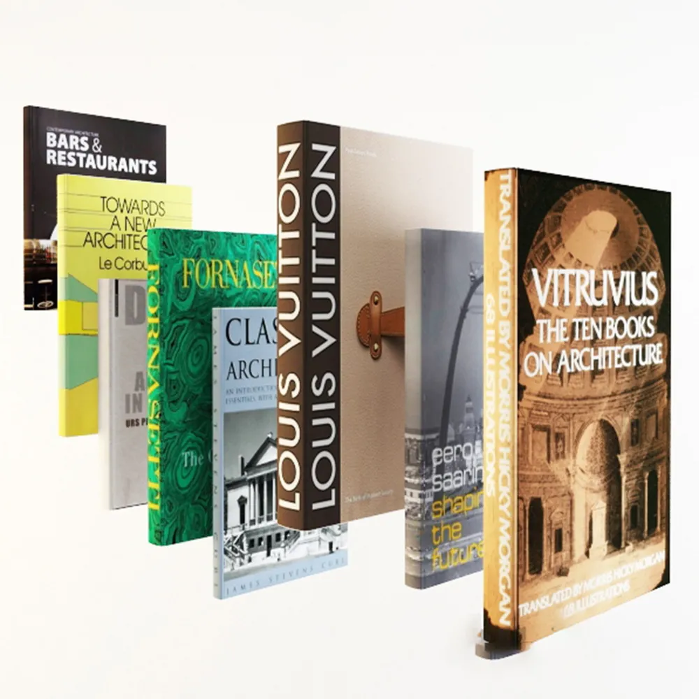 decoration – Modern books 3ds Max