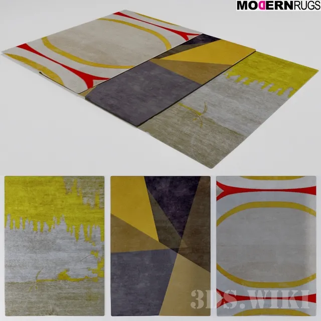 decoration – Modern carpets with different patterns 3ds Max