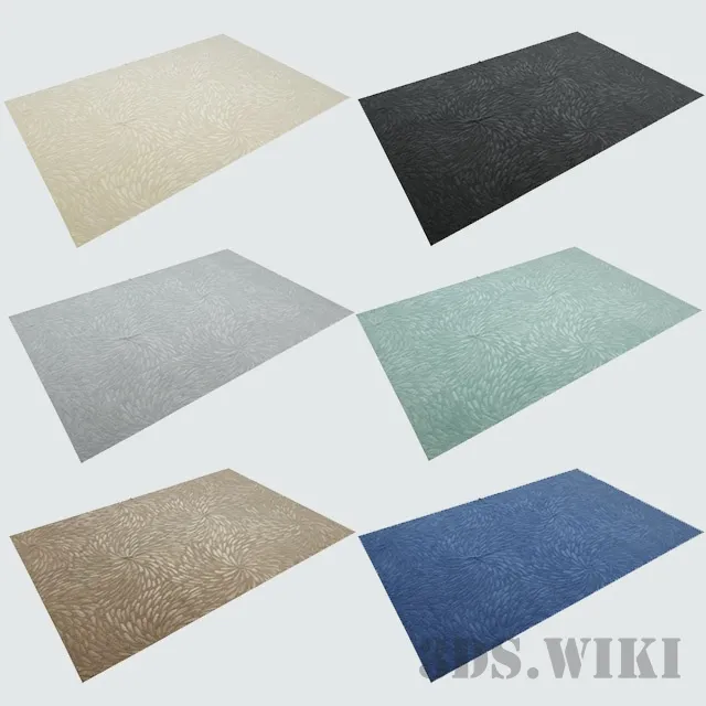 decoration – Modern colorful carpets 3ds Max