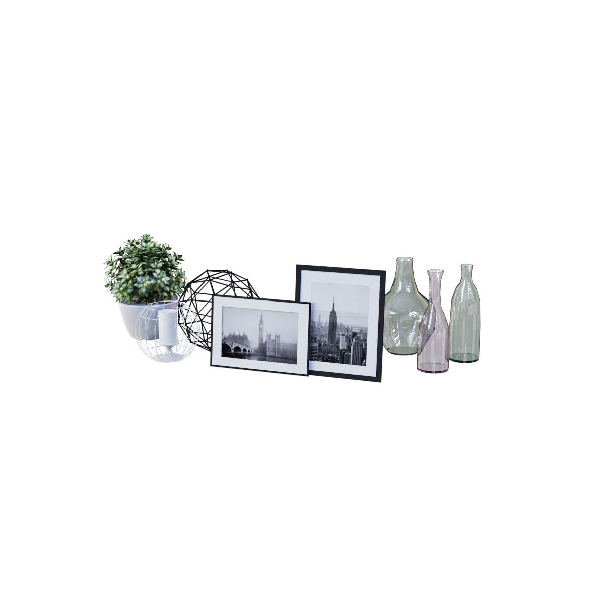 decoration – Modern decor set 3ds Max