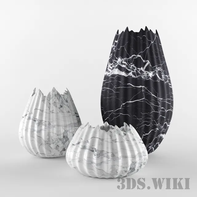 decoration – Modern designer vases 3ds Max