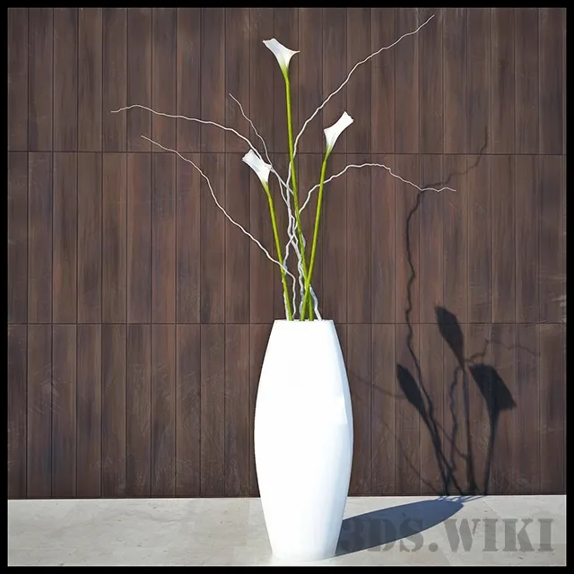 decoration – Modern houseplant in a vase 3ds Max