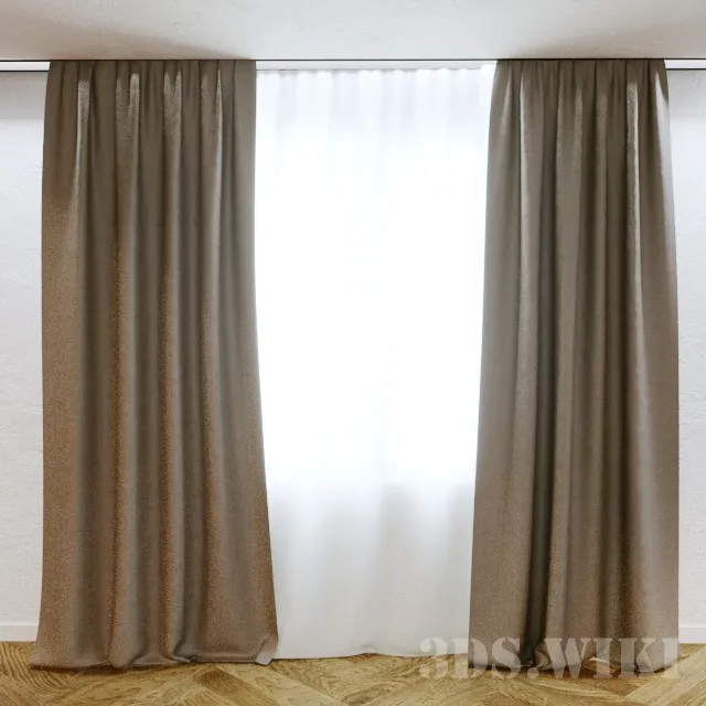decoration – Modern Interior Curtains 3ds Max
