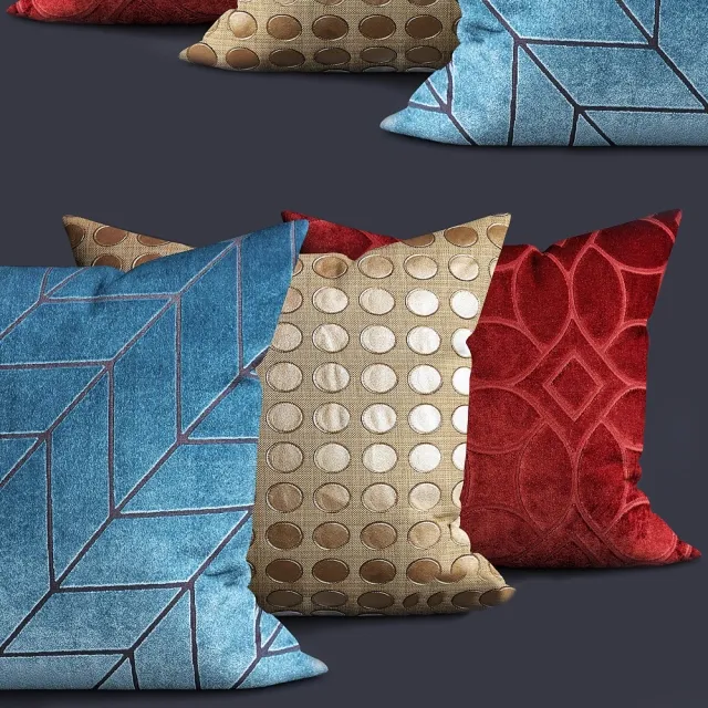 decoration – Modern Twist gold pillow 3ds Max