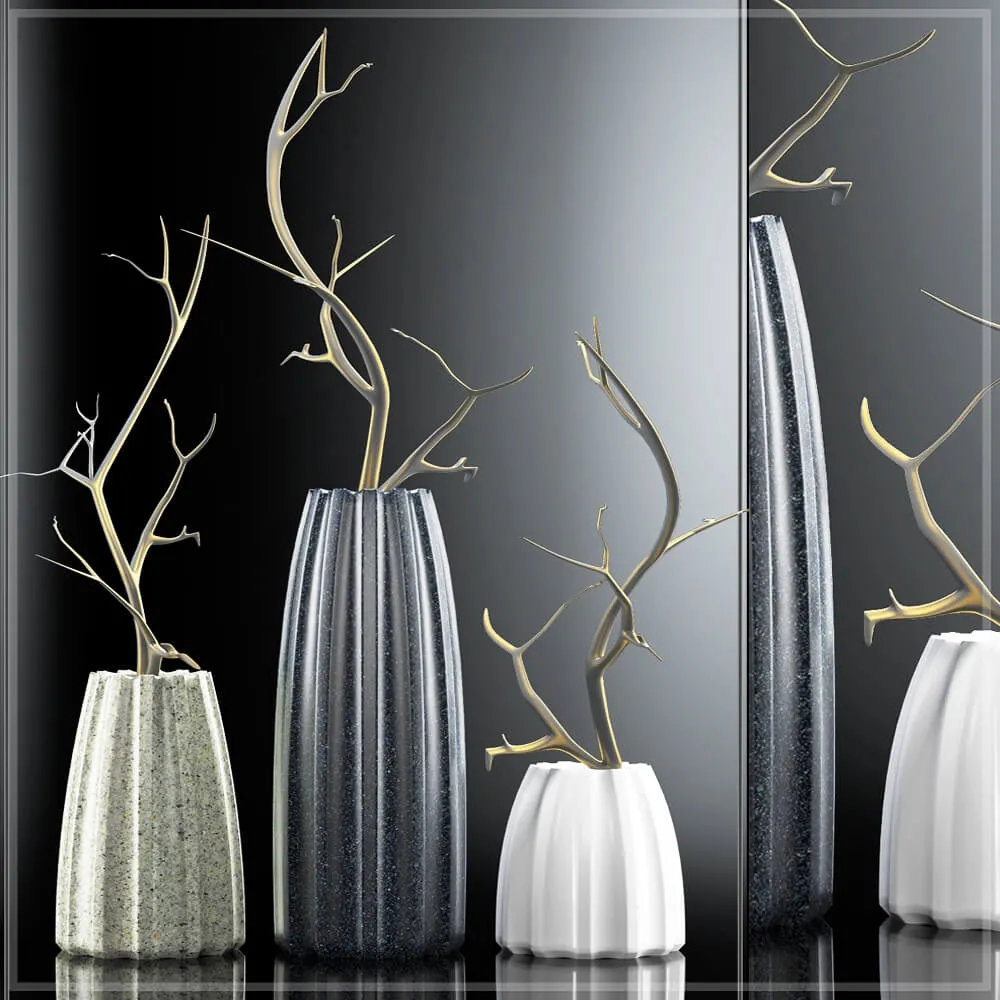decoration – Modern Vases 1 3ds Max