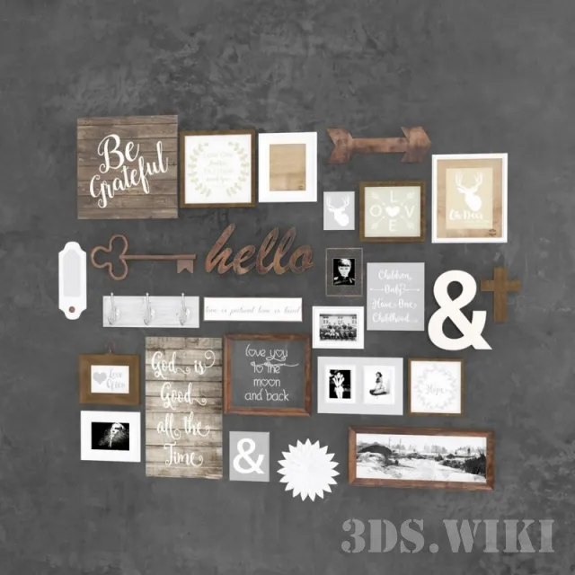 decoration – Modern Wall Pictures & Posters 3ds Max