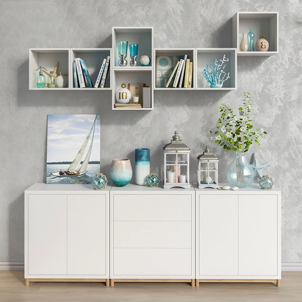 decoration – Modular furniture IKEA accessories and decor set 8 3ds Max