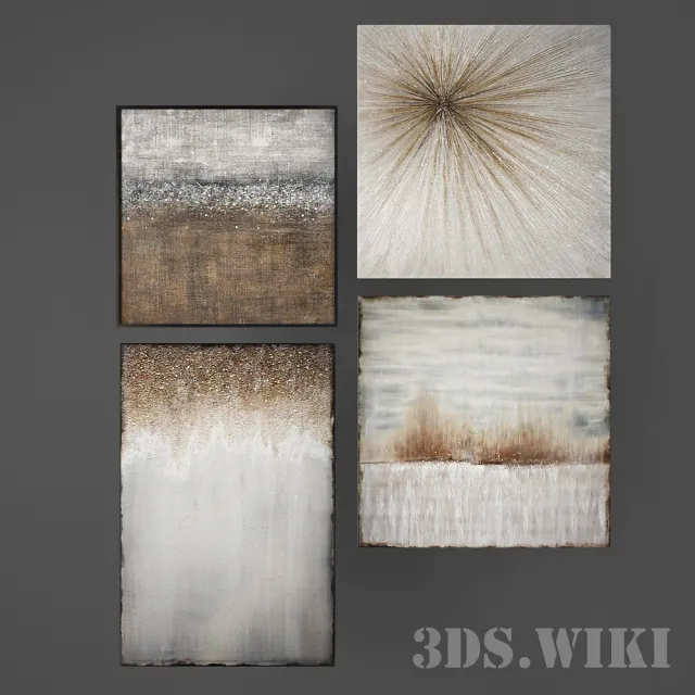 decoration – Modular Wall Pictures 3ds Max