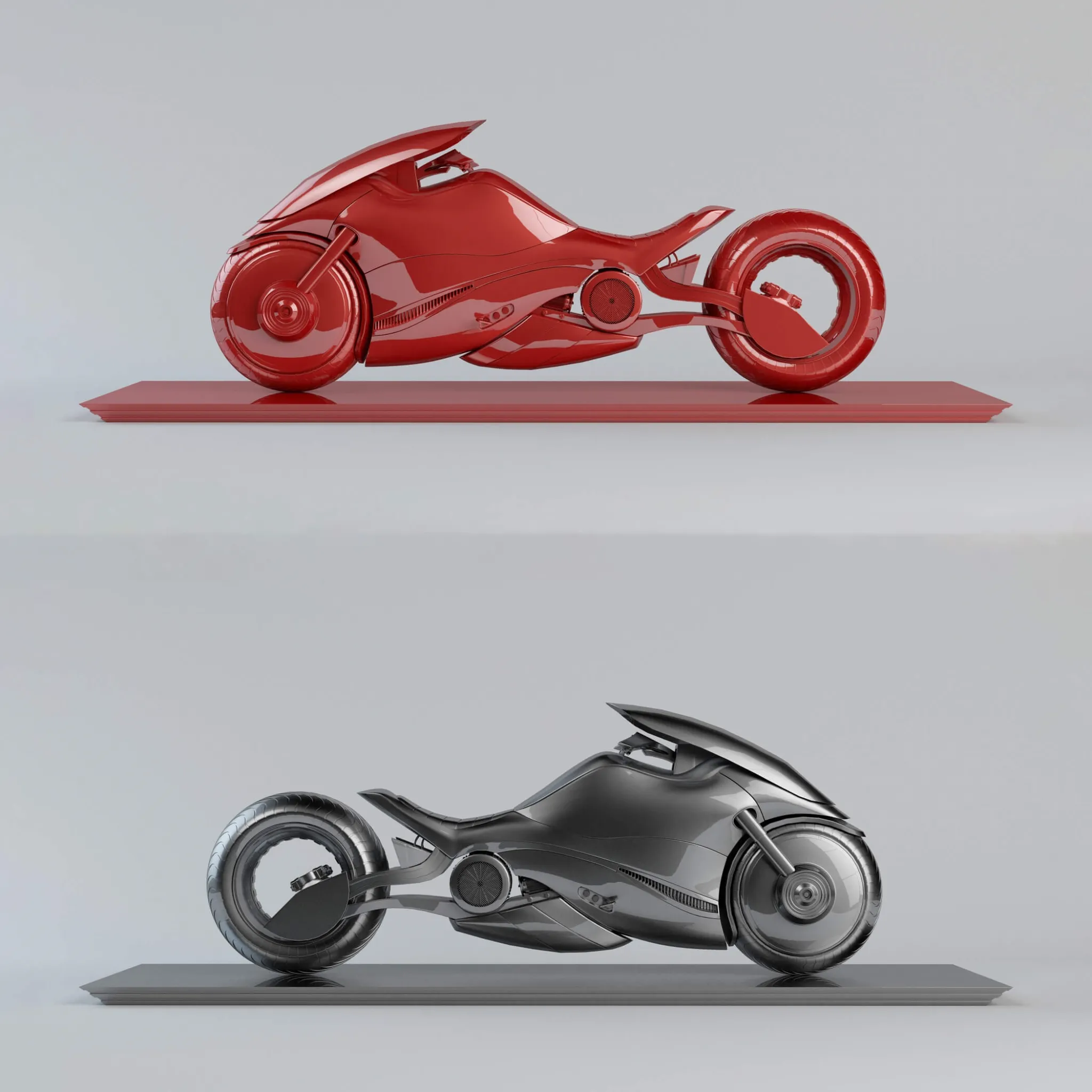 decoration – Motocikl sculpture 3ds Max