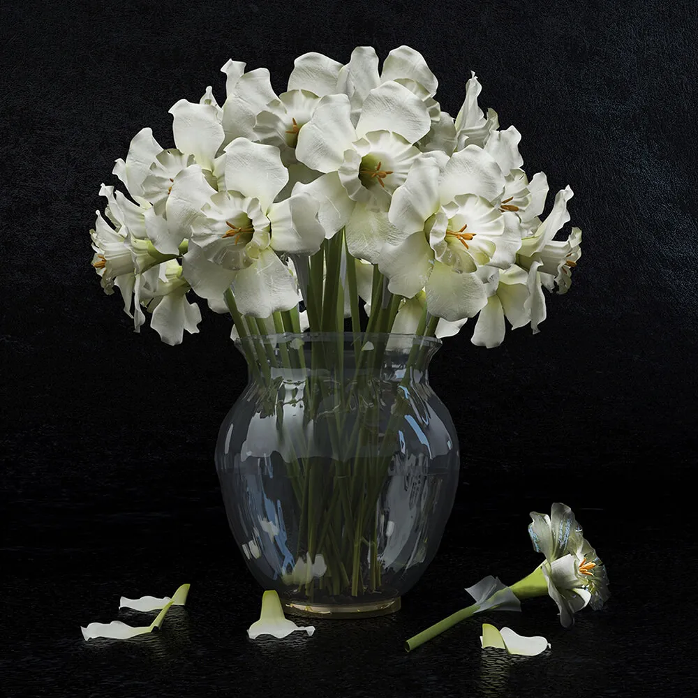 decoration – Nargiz flower 3ds Max