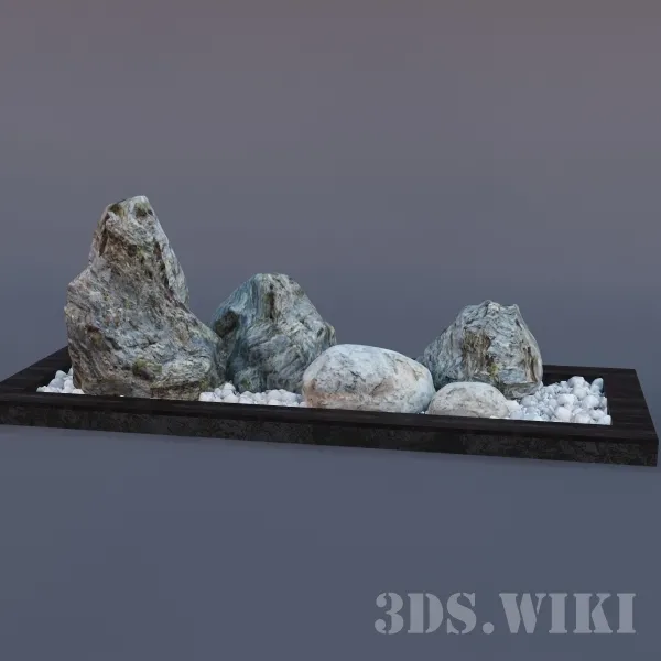 decoration – Natural stones 3ds Max