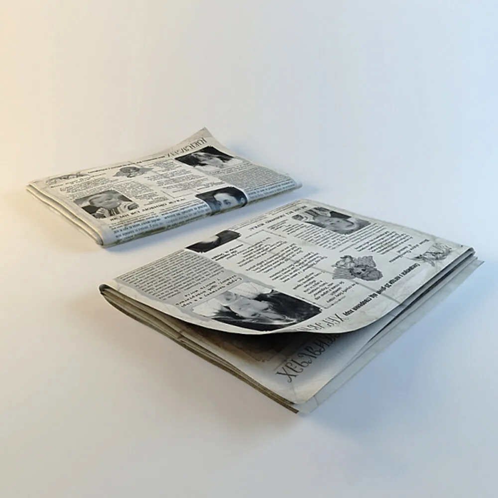 decoration – Newspaper 3ds Max