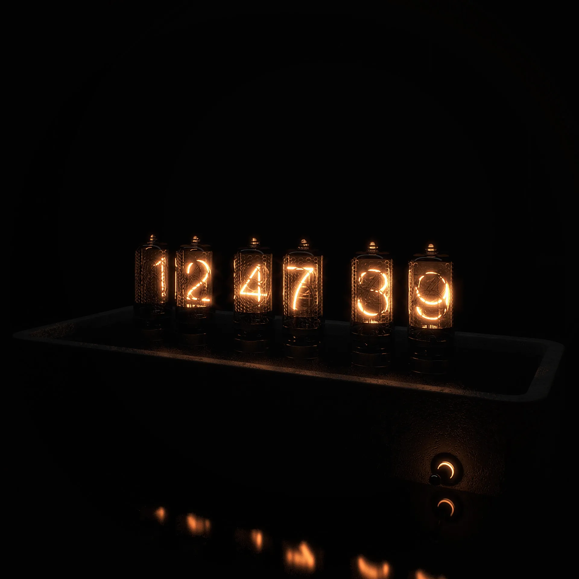 decoration – Nixie Tube Clock 3ds Max