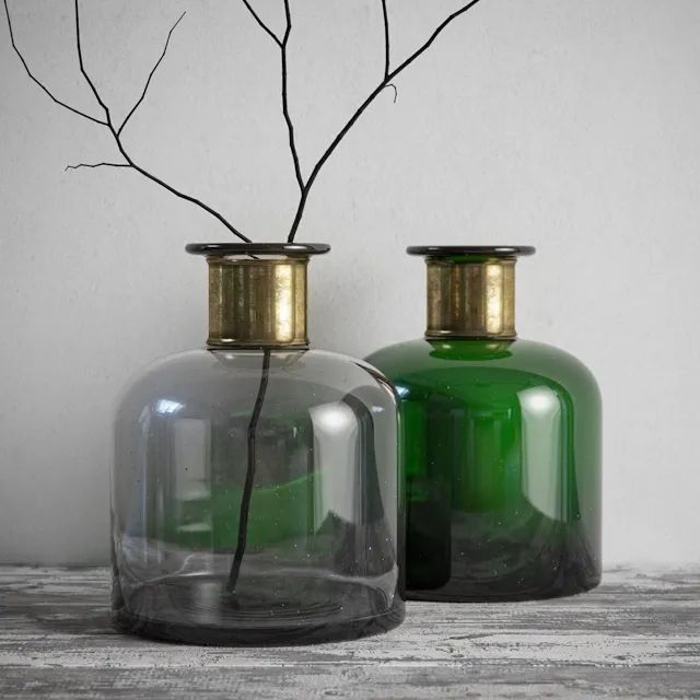 decoration – Nordal Ring deco bottles 3ds Max