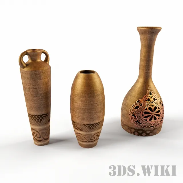 decoration – Old classic vases 3ds Max