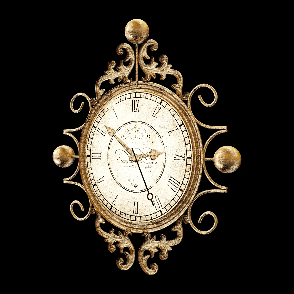 decoration – Old clock/watch 3ds Max
