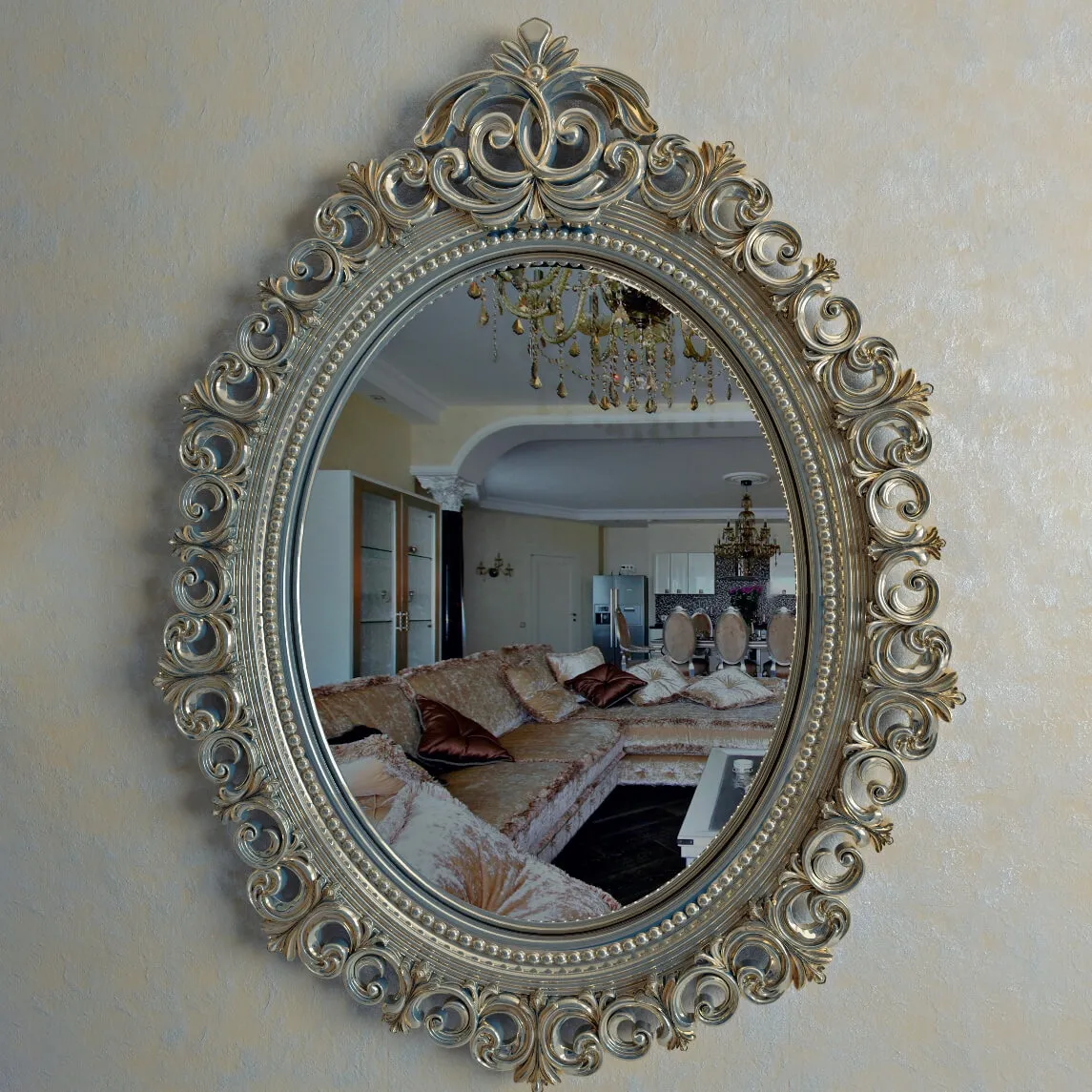 decoration – Oval mirror 35 3ds Max