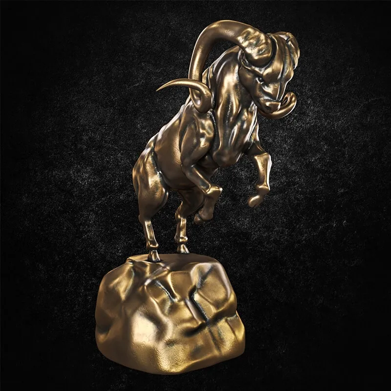 decoration – Oven statuette  Figurine Arie 3ds Max