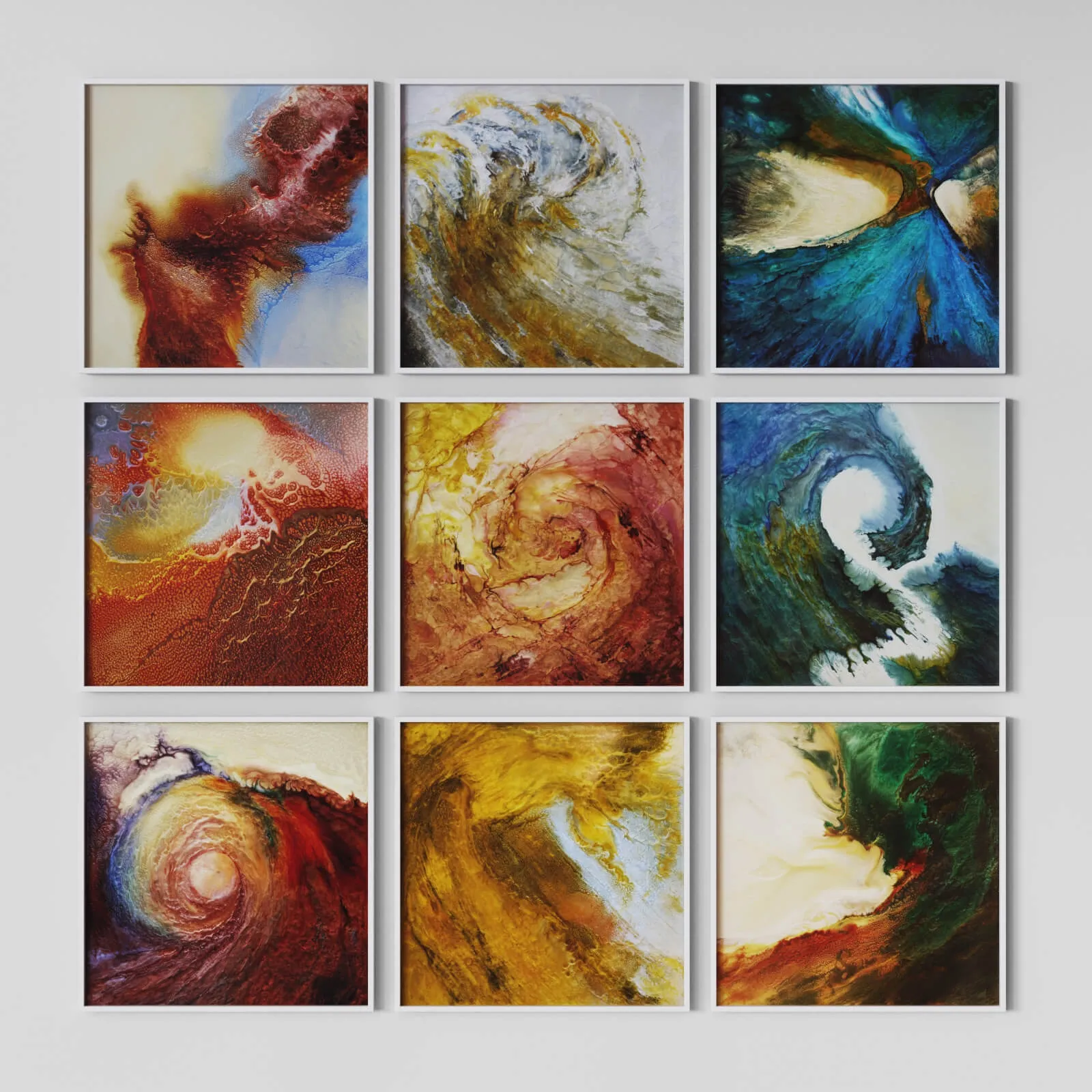 decoration – Paintings set 003 3ds Max