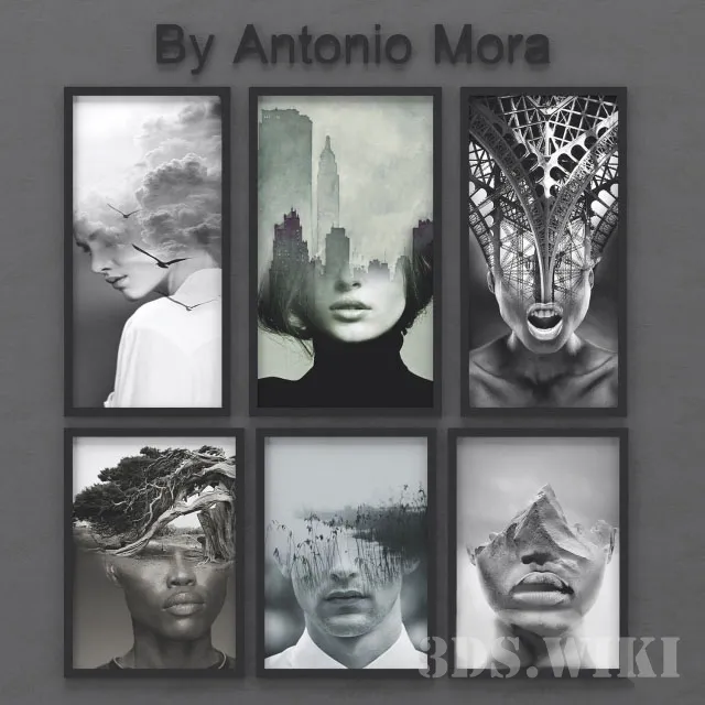 decoration – Photo set by Antonio Mora 3ds Max