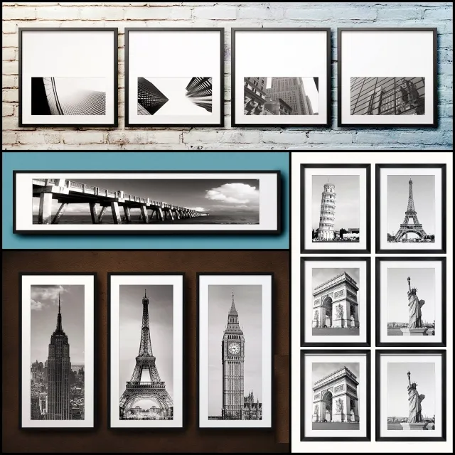 decoration – Picture in the frame. 113 Picture Frame Collection 3ds Max