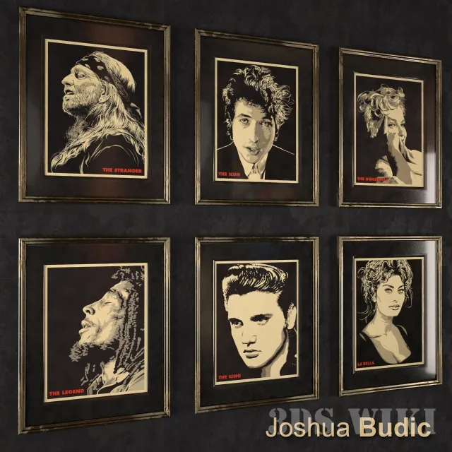 decoration – Pictures of world stars 3ds Max