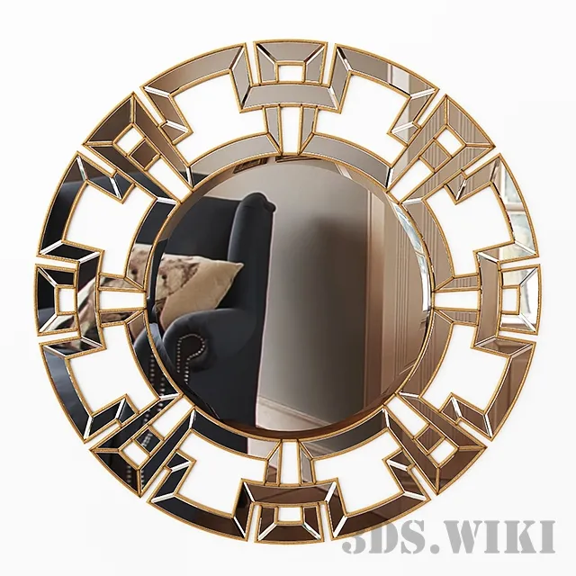 decoration – Pierre mirror 3ds Max