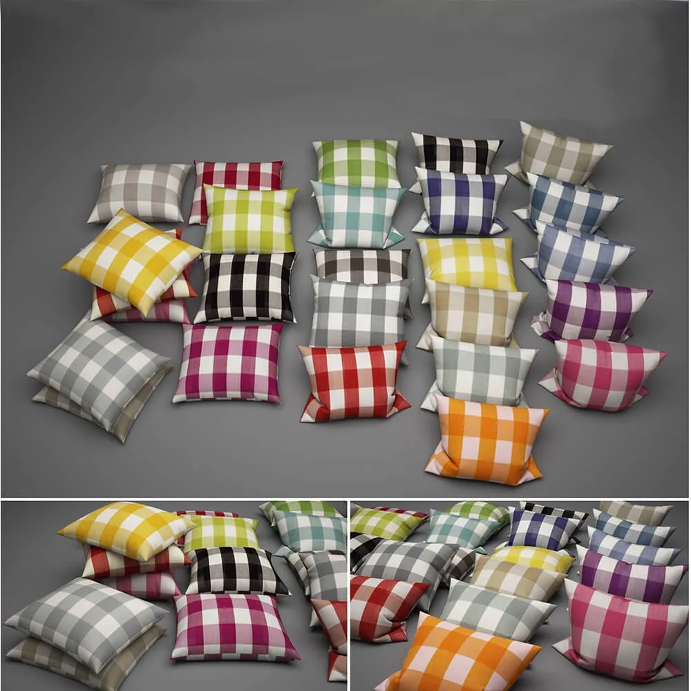 decoration – Pillows 24 3ds Max