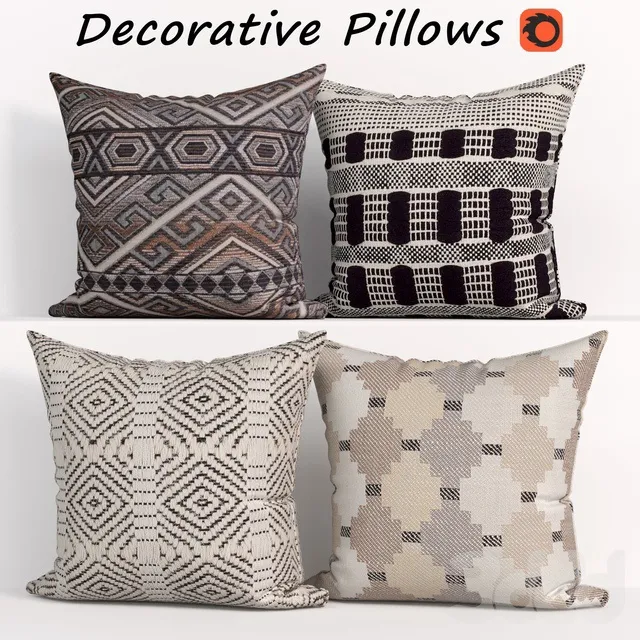 DECORATION – PILLOWS – 3D MODELS – 3DS MAX – FREE DOWNLOAD – 5594