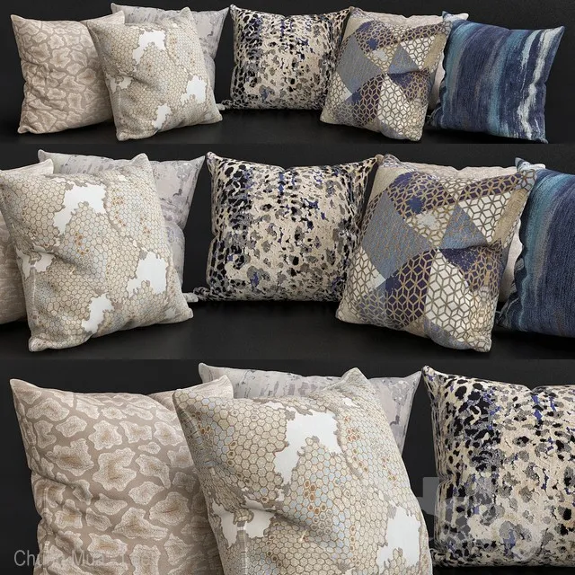 DECORATION – PILLOWS – 3D MODELS – 3DS MAX – FREE DOWNLOAD – 5604