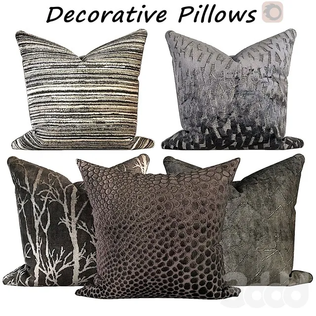 DECORATION – PILLOWS – 3D MODELS – 3DS MAX – FREE DOWNLOAD – 5614