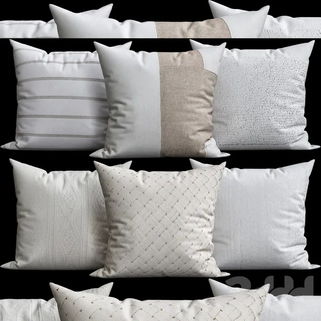DECORATION – PILLOWS – 3D MODELS – 3DS MAX – FREE DOWNLOAD – 5632