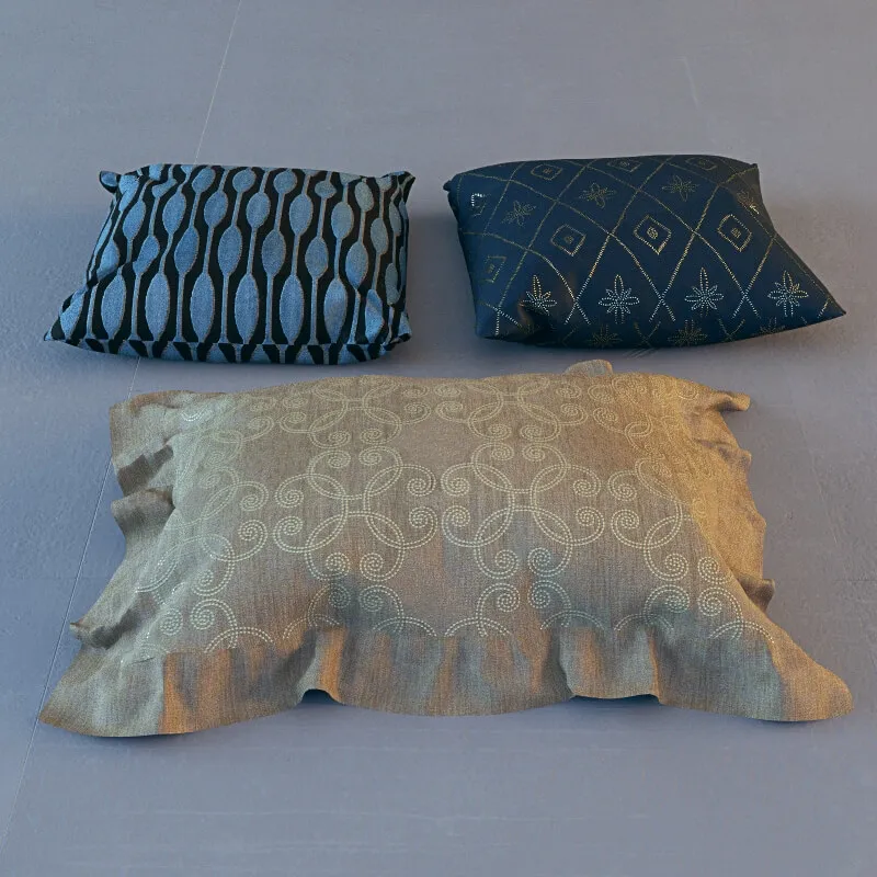decoration – Pillows 8 3ds Max