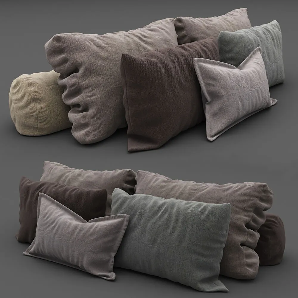 decoration – Pillows collection 101 3ds Max