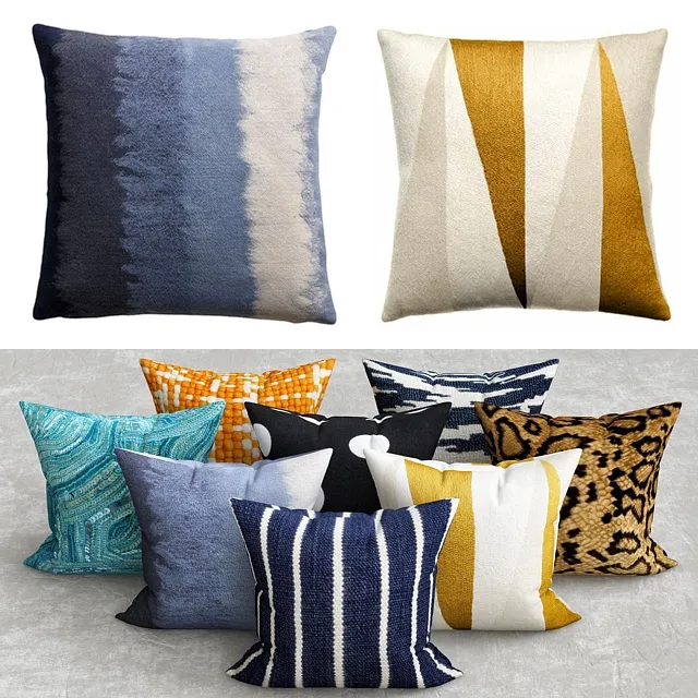 decoration – Pillows collection 105 3ds Max