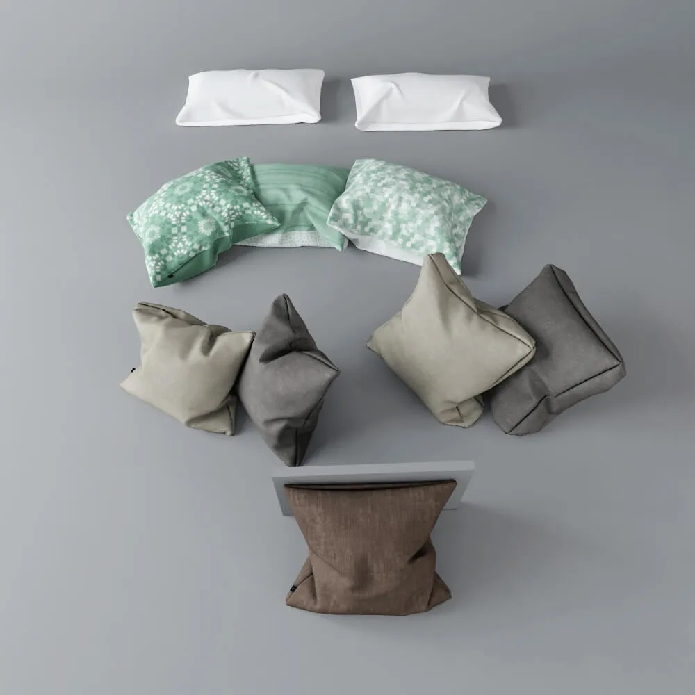 decoration – Pillows mix 3ds Max