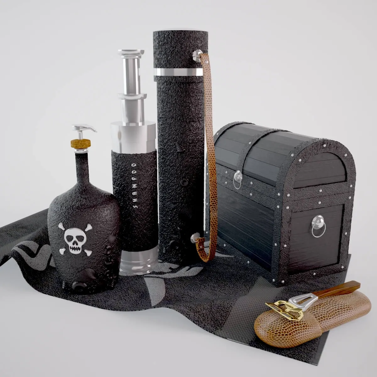 decoration – Pirate set 3ds Max