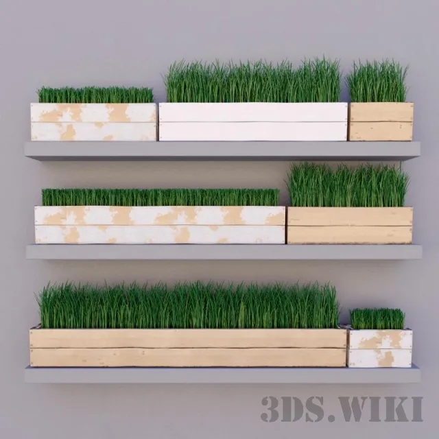 decoration – Plain grass – lawn 3ds Max