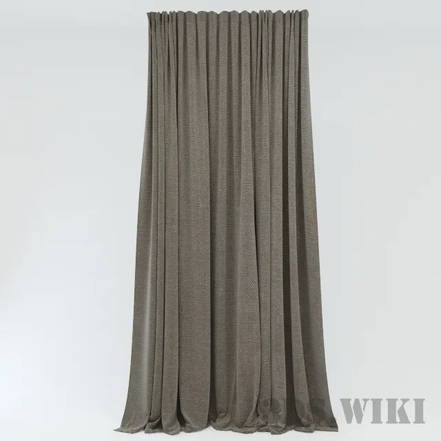 decoration – Plain heavy curtains 3ds Max