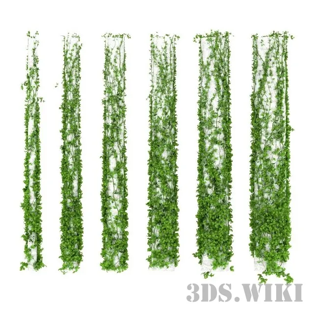 decoration – Plant around columns (6 options) 3ds Max